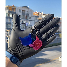 Kedi kafası anahtarlık